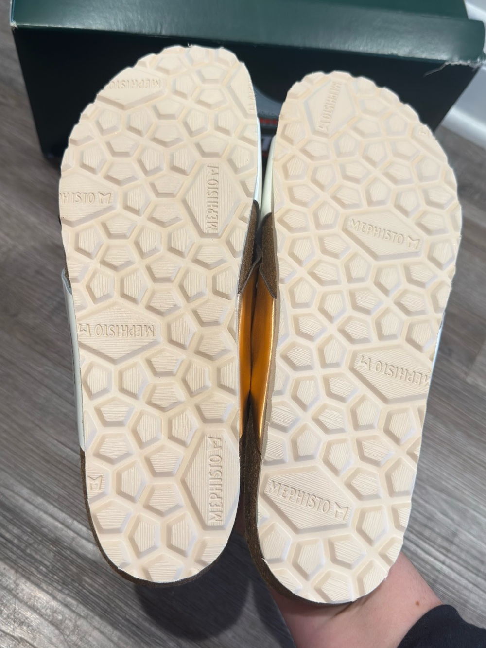 Mephisto Nanou Star White Vernis Slip On Comfort Sandals - Picture 6 of 9